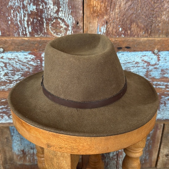 Dorfman Pacific Wool Felt Crushable Outback Hat Size Small - Picture 4 of 11